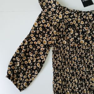 NWT Smocked Cottagecore Peasant Dress